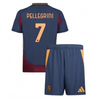 Camisa de time de futebol AS Roma Lorenzo Pellegrini #7 Replicas 3º Equipamento Infantil 2024-25 Manga Curta (+ Calças curtas)